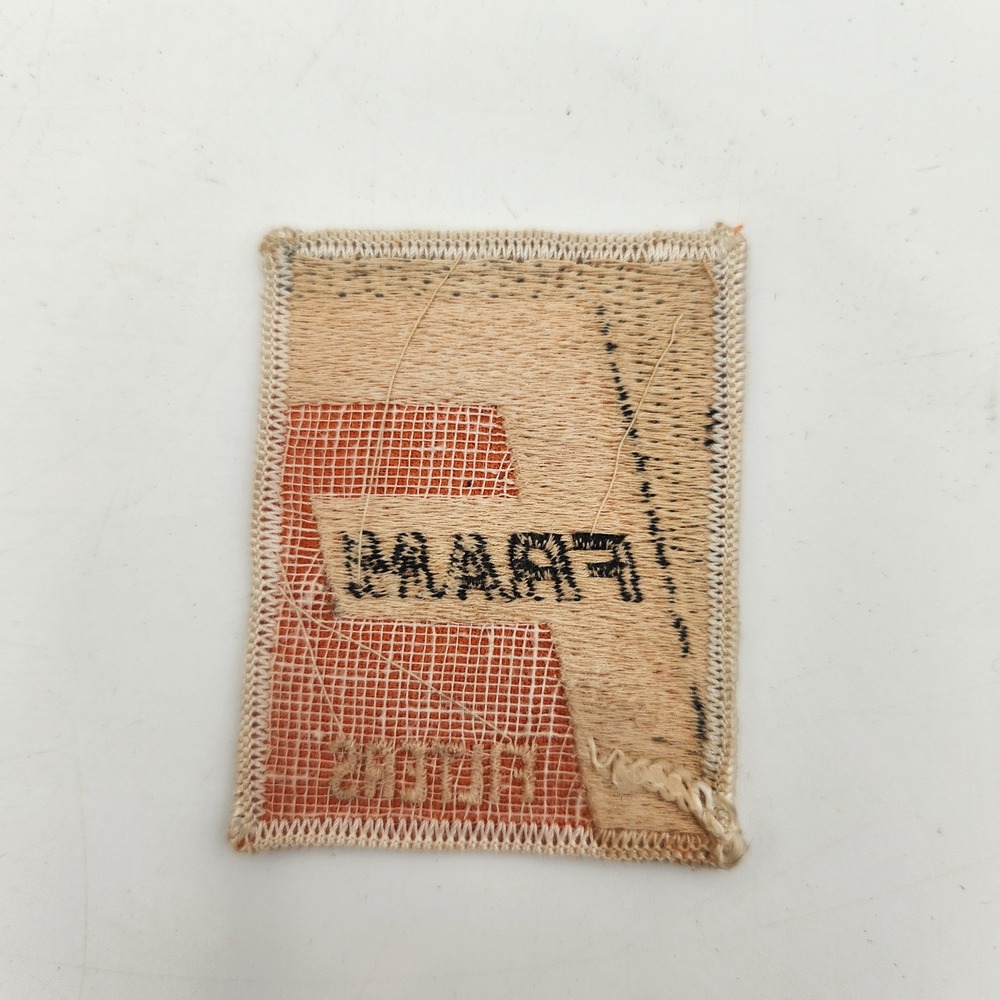 Vintage Fram Filters Patch Embroidered Automotive Mechanic Racing Sew On Orange - Picture 2 of 3